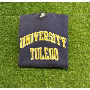 Vintage Toledo Rockets sweatshirt mens small blue yellow football crewneck Q